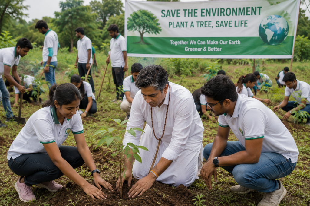 save Enviornment tree Plantation